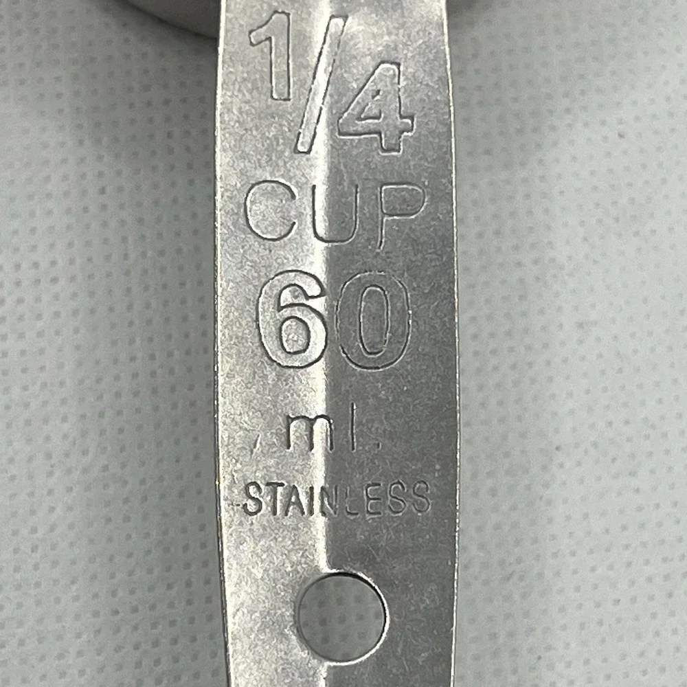 Vintage‎ Stainless Steel Measuring Cup Replacement 1/4 Cup Retro MCM Quarter Cup